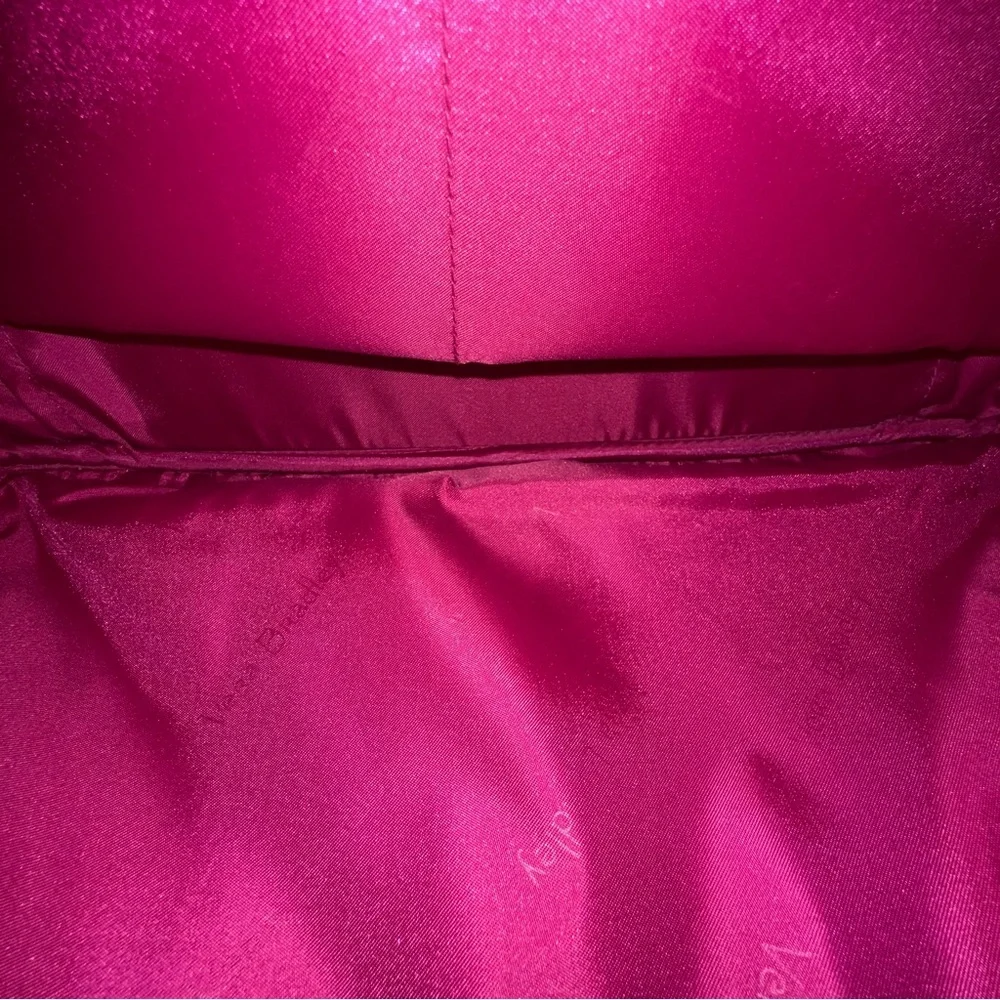 Vera Bradley Indio Quilted Messenger Bag Paisley Crossbody Pink Laptop Travel - Picture 10 of 15